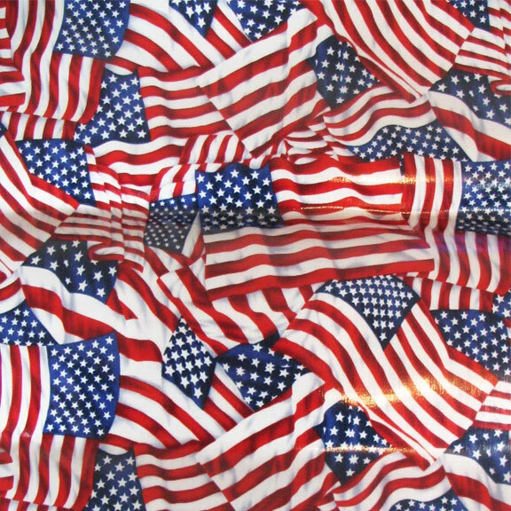 Ткань со звездами и полосками с флагом скатерть с центральным отверстием валяная сзади 40 дюймов на 36 дюймов - Изображение 4 из 4