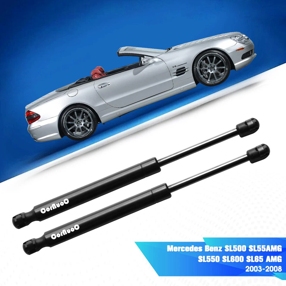 2X Front Bonnet Hood Gas Lift Supports Struts For Mercedes-Benz SL500 SL55 AMG Foto 4 de 4