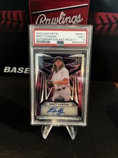2023 Leaf Metal Rhett Lowder Galaxy Mojo Auto 1/1 PSA 9 #BA-RL1