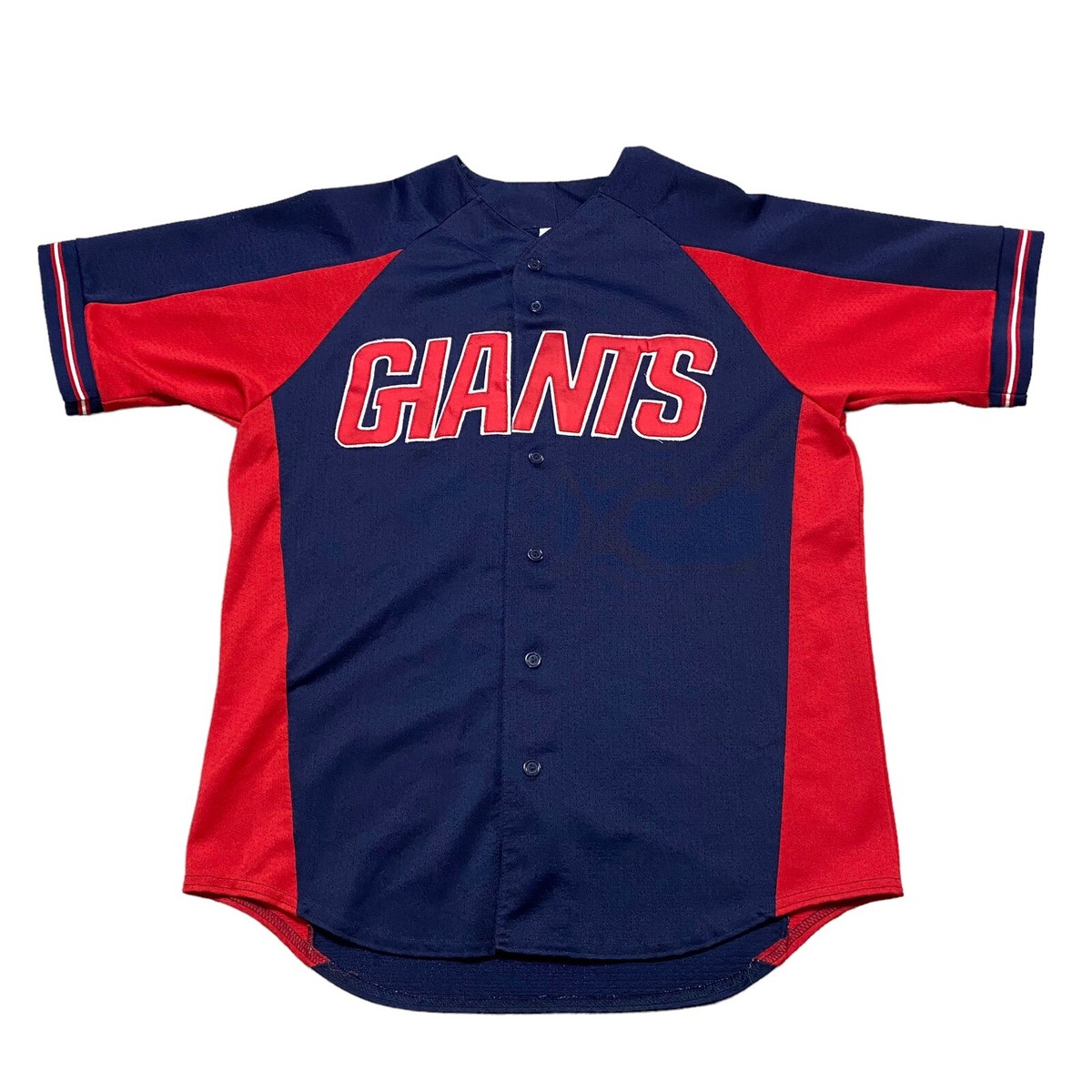 Vintage New York Giants NFL Majestic Baseball Style Jersey L/XL