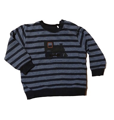 Bellybutton Baby Junge Sweatshirt Marine Blau Gestreift Größe 62 3 Monate wie...