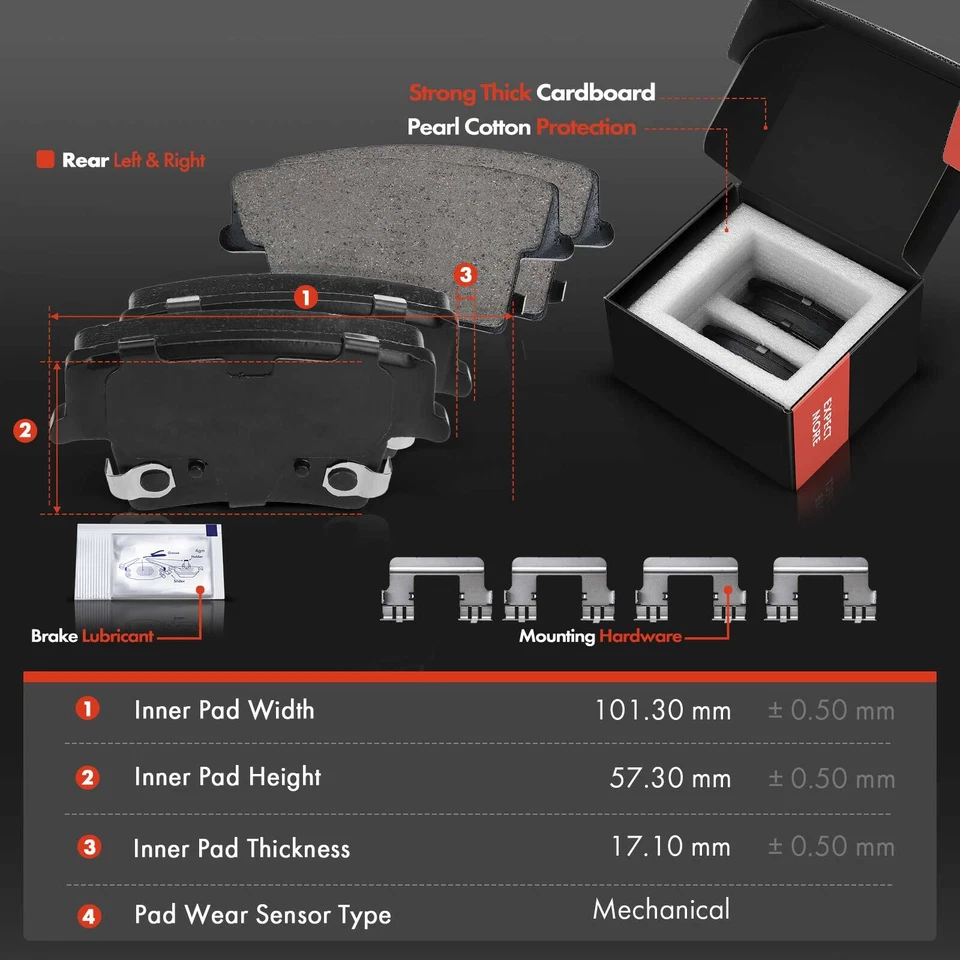 Pastilla de freno delantera y trasera perforada de rotor y cerámica para Chrysler Dodge Challenger Magnum Foto 4 de 4
