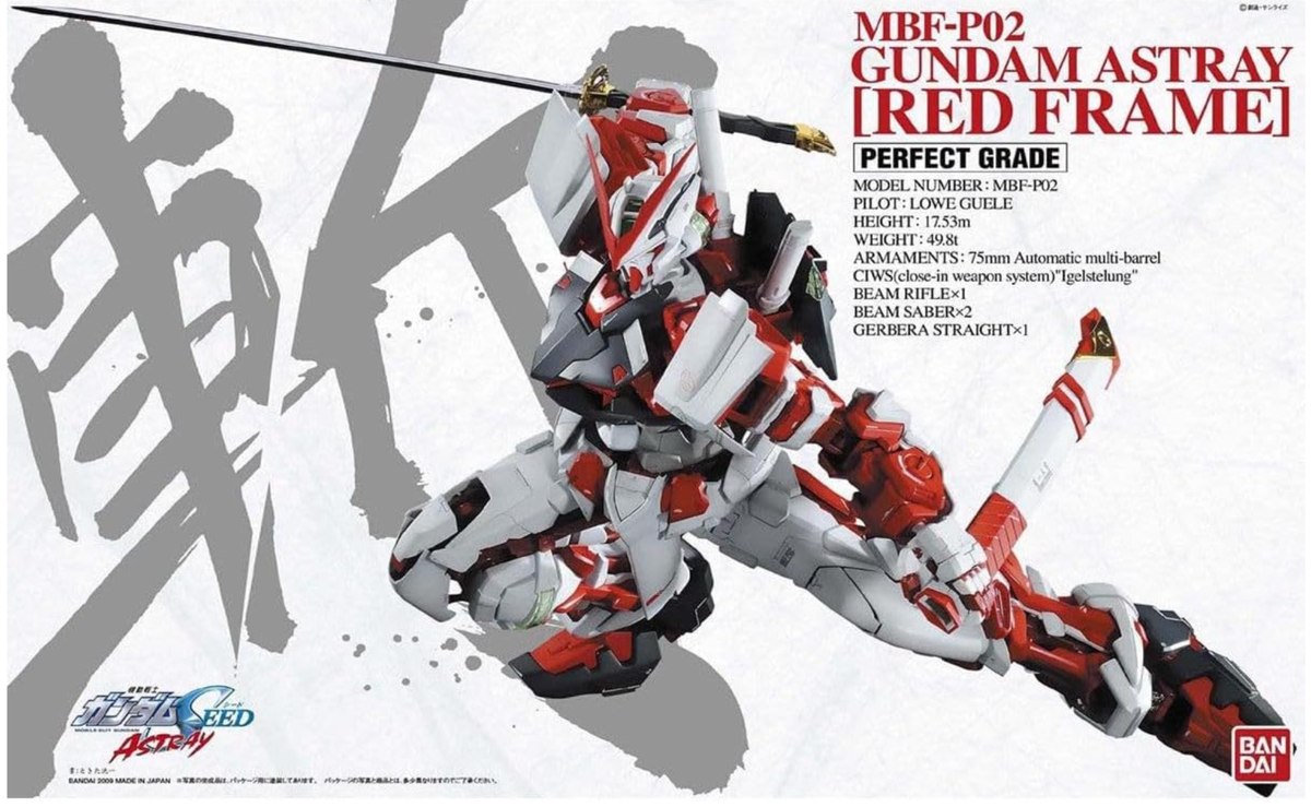 PG 1/60 Astray Red Frame MBF-P02 Frame Mobile Suit Gundam SEED