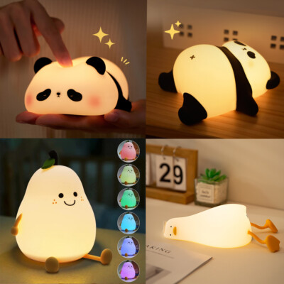 LED Nachttischlampe Nachtlicht Touch Atmosphäres Dimmbar Enten Kinder Nachtlicht