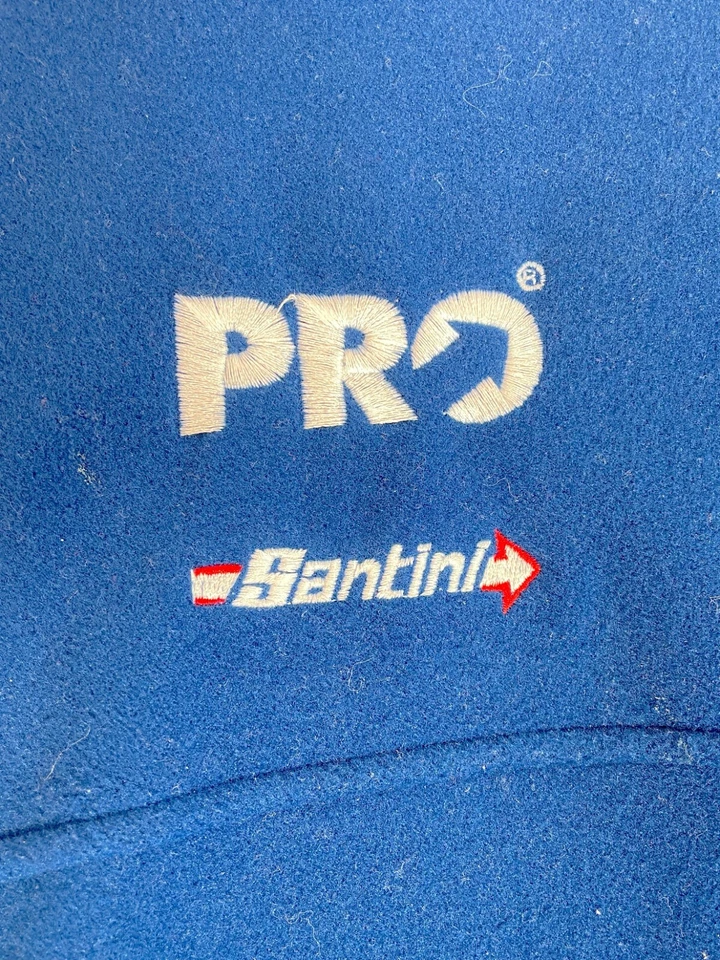 Bank Giro Loterij Casual Fleece Vest in Blue - Size M - Made in Italy by Santini - Image 3 of 4