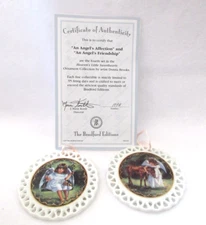 Heaven's Little Sweethearts 1997 Bradford Editions Angels Ornament Set #4 - NIB