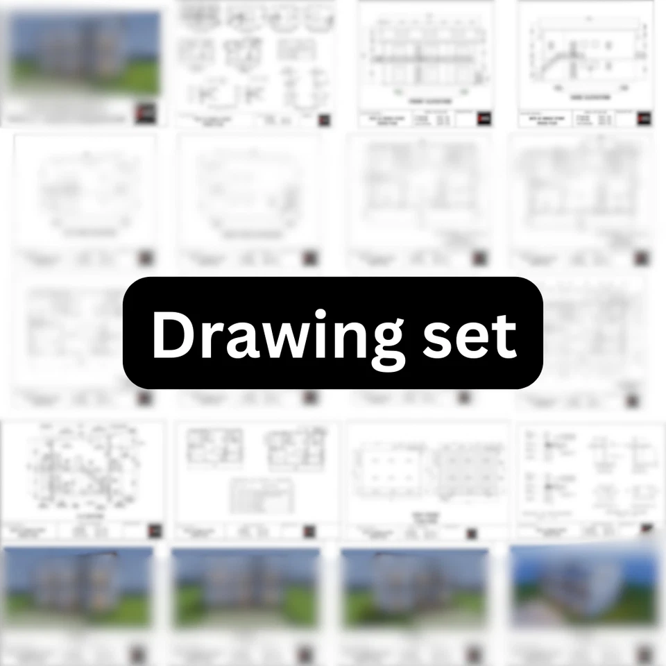 Planos de casa pequeña modernos personalizados de 2 dormitorios y 2 baños con archivos CAD originales Foto 4 de 4