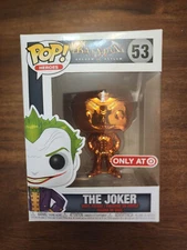 Funko POP! Heroes - Arkham Asylum - The Joker (Orange Chrome) - 53 - Target Ex