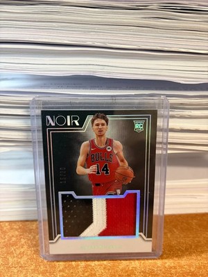 2024-25 Panini Noir Matas Buzelis RC Rookie Jumbo Materials 3 Color Patch #/20