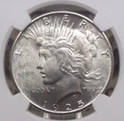 1925 "P" Peace SILVER Dollar $1 NGC MS65 #015 Gem BU Uncirculated ECC&C, Inc.
