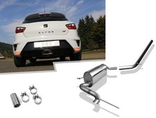 Fox Edelstahl Racinganlage ab Kat Seat Ibiza 4 6J Cupra f. Original-Endrohre
