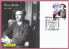 ITALIA 2026  Piero Gobetti 1901-1926  CARTOLINA FILATELICA Bollo TORINO