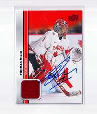 THOMAS MILIC autographed SIGNED '23 Upper Deck TEAM CANADA RED FOIL card #1