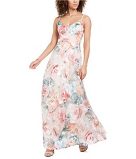 Eliza J Womens Floral Gown Dress, multicolor, 6