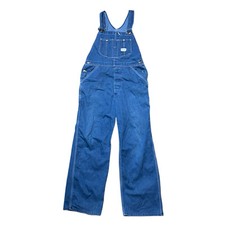 Vintage Sears Tradewear Men  s Union Made Denim Overalls 36X30 Blue Made in USA