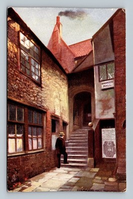 Postcard ENG Art Norfolk Tuck 6687 Old Norwich Strangers Hall
