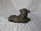 Terra Cotta Pug Dog Antique c1870 Rare Glass Eyes Superb Mint Condition — photo 5