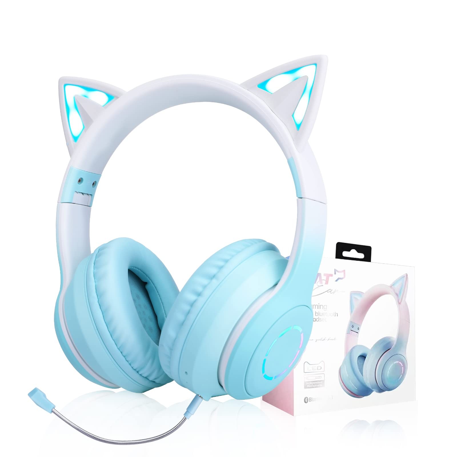 Casque enfant Bluetooth à oreilles de chat - Le cadeau d'anniversaire magique et ludique