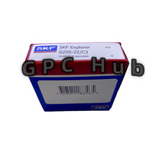 2PC NEW SKF 6205-2Z/C3 25X52X15MM C3 Clearance Double Metal Seal Ball Bearings 