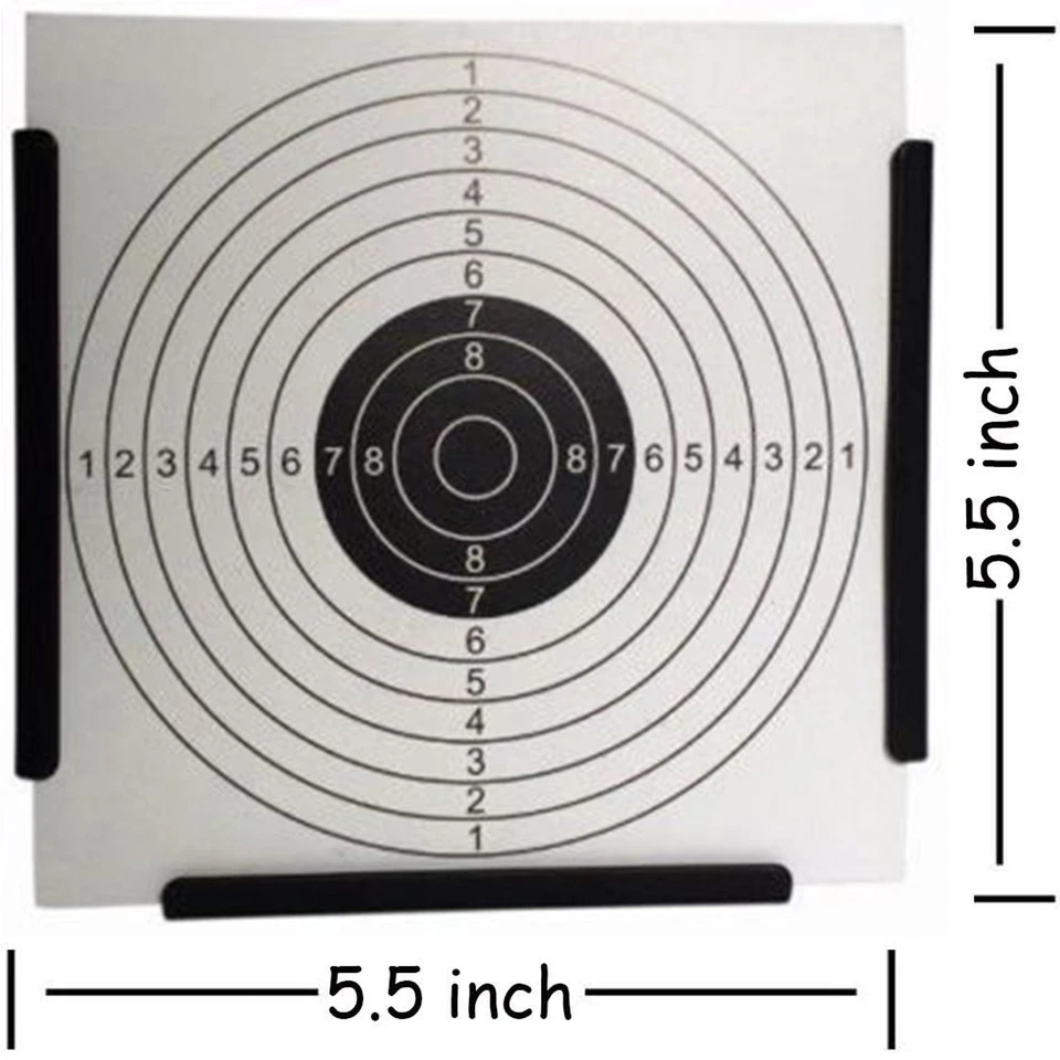 5.5" Metal Pellets Trap W/ 100 Paper Targets Rifle Pistol Shooting Target Holder - Image 3 of 4