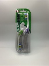 GUM Folding Compact Travel Toothbrush Soft Bristles Tongue Cleaner - 2 Per Pack