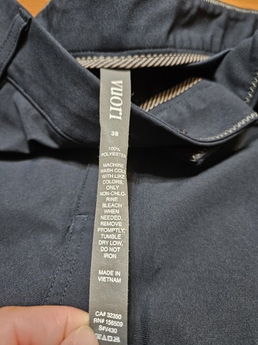 VUORI Navy Blue Meta Pants Casual Performance Mens Size 38 - Picture 5 of 14