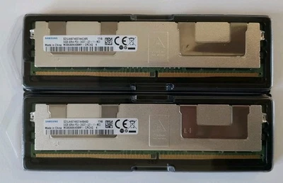 64GB 4DRx4 PC4-2400T Samsung DDR4-19200 288Pin ECC REG LRDIMM M386A8K40BM1-CRC - Image 1 of 4