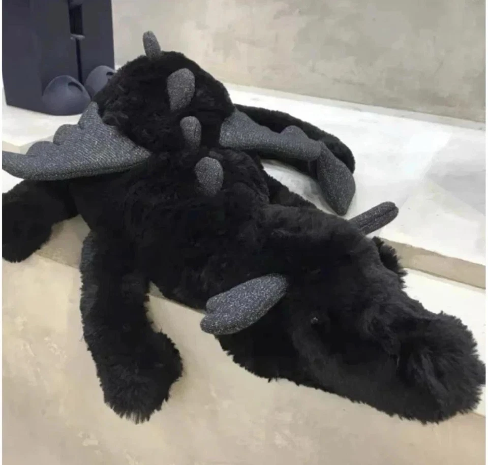 Jellycat Black Dragon - RARE - BNWT - Stunning Plush Toys Green Best Cuddly Toy - image 2 of 2