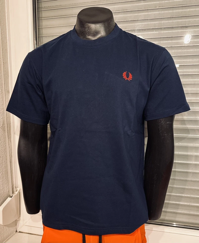 T Shirt Fred Perry Bleu Marine Taille L Neuf  - Photo 1/4