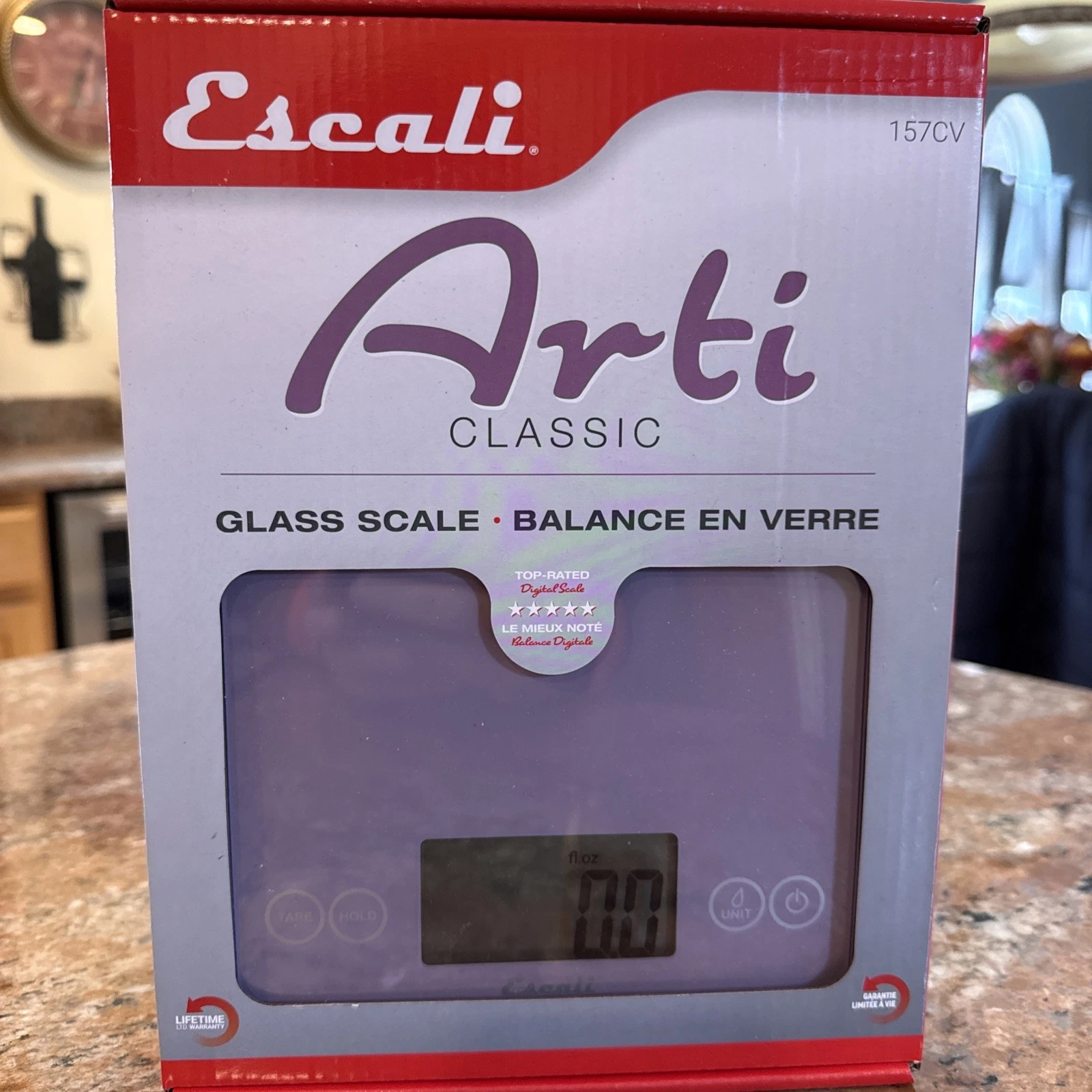 Escali Arti Classic Glass Scale in Violet 157CV New