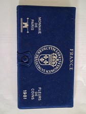 FRANCE 1981 SERIE FDC Fleur De Coin COFFRET 9 monnaies 1 centime à 10 Francs