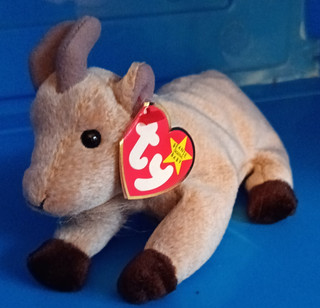 Ty Beanie Babies Goatee Goat Plush Soft Toy with Tag Beanies