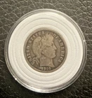 1910 Philadelphia Mint Silver Barber Dime - AU