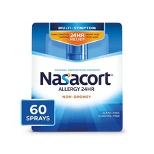 9/27 Nasacort 24HR Allergy Nasal Spray for Adults, Non-drowsy  Alcohol Free, 60