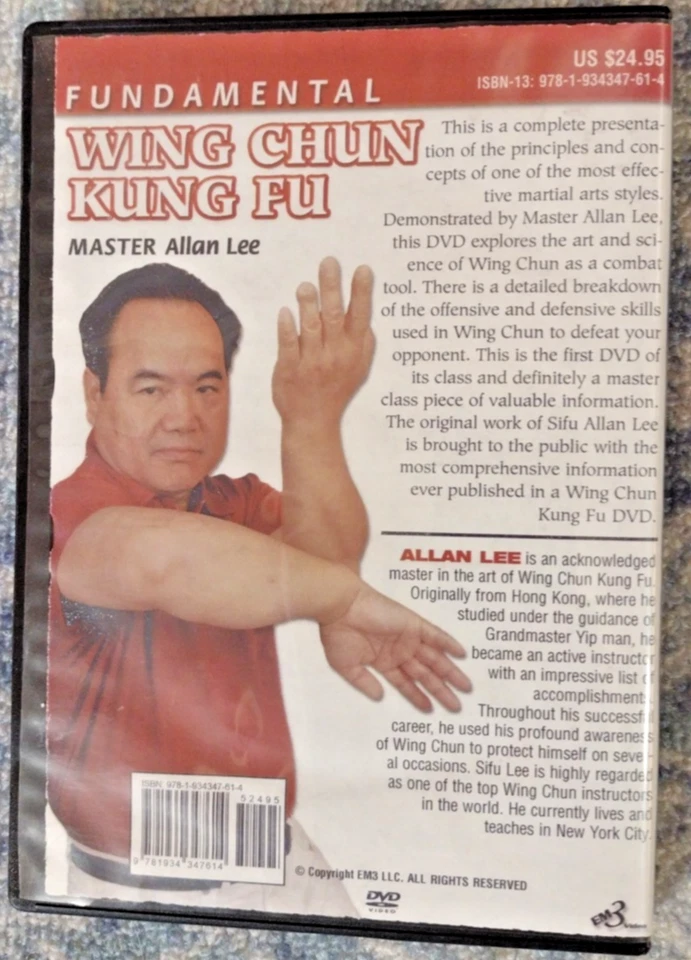 FUNDAMENTAL WING CHUN KUNG FU By Master Allan Lee DVD (See Photos From It!) - Image 2 of 4