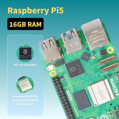 Raspberry Pi 5 Kit de démarrage 16Go - Édition OS-Bookworm de 256Go préinstal... - Photo 2/9