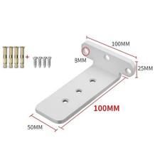 2pcs Wall Tripod Brackets for Shelf Partition Support Heavy Load Bearing Steel