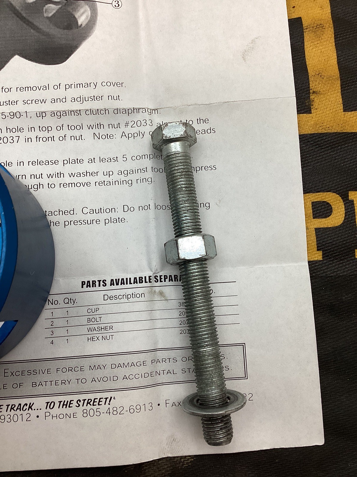 JIMS MACHINING CLUTCH SPRING COMPRESSOR TOOL HARLEY FL FX XL 38515-90