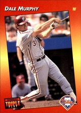 Dale Murphy 1992 Triple Play #260 Phillies FREE SHIPPING AutographDen