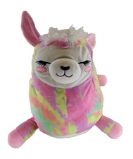 Squishmallow Josie The Llama Tie Die Jumbo Plush Cuddle Me Stuffed Animal 22"