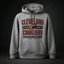 CLEVELAND CAVALIERS Hoodie Sweatshirt Size Lg
