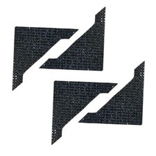 4PCS Bling Car Door Corner Edge Guards, Sparkly Rhinestone Automotive Black