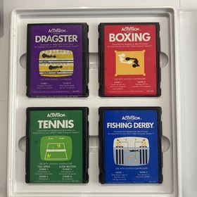 Atari 2600 Activision Game Lot With Manuals And Storage Case Tested Working