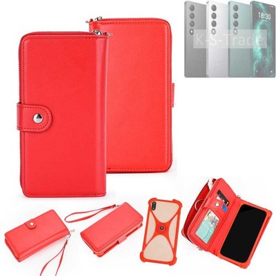 2in1 Hülle Portemonnee für Meizu 20 Infinity Schutzhülle Case Handyhülle rot