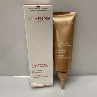 Clarins Extra-Firming Neck & Decollete Care Moisturizer 2.5 Oz - open Box