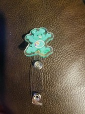 Hopeful Heart Carebear Acrylic Non-retractable Badge Holder For Work/School