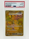 2025 POKEMON PRE EN-PRISMATIC EVOLUTIONS HYPER RARE #179 PIKACHU EX PSA 10