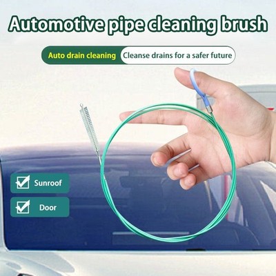 2/3M Flexible Car Drain Unclogger Cleaning Brush Sunroof Hose, Wiper, Fuel Tank