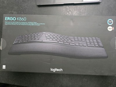 Logitech Ergo K860 Ergonomische Bluetooth Tastatur, QWERTZ, Schwarz