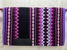 NEW ZEALAND WOOL WESTERN SHOW SADDLE BLANKET PAD NEW 42x34